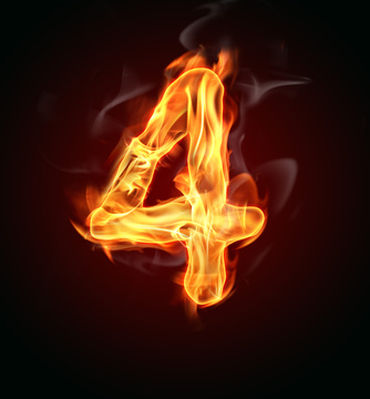 This image has an empty alt attribute; its file name is number-4-on-fire.png